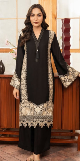 Gold & Black 2pc Dhanak