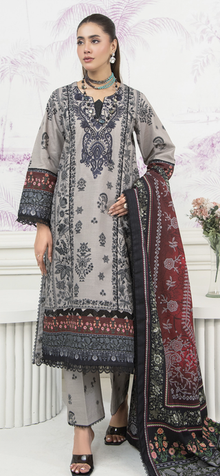Grey & Black Ally’s Khaddar Suit