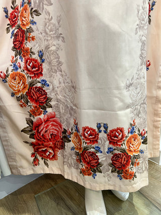 Beige Floral 1pc Maxi