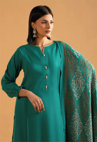 Mint Raniya.h 3pc Dhanak Suit