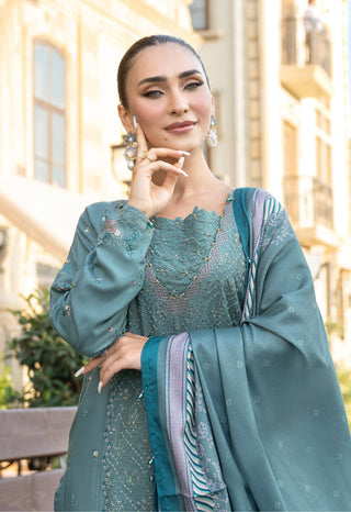 Mint 3pc Mother & Daughter Winter Linen Suit