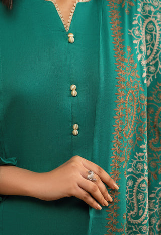 Mint Raniya.h 3pc Dhanak Suit