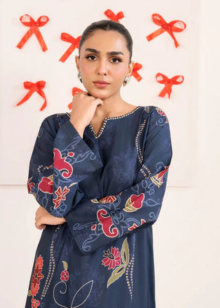 Navy Floral 1pc Maxi