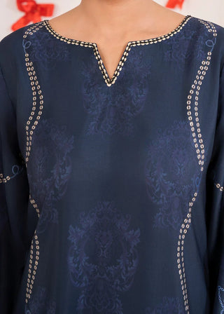 Navy Floral 1pc Maxi