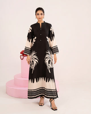 Black Floral 1pc Maxi