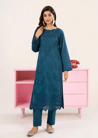 Teal Khaddar 2pc Co-ord Set