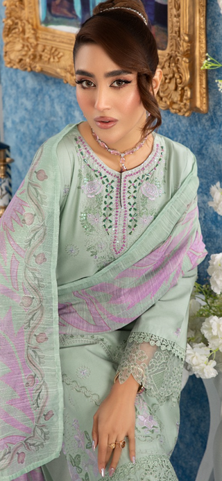 Mint 3pc Readymade Lawn Suit