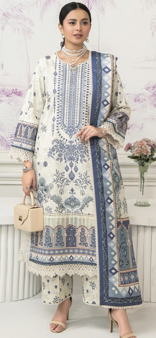 Cream Ally’s Khaddar Suit