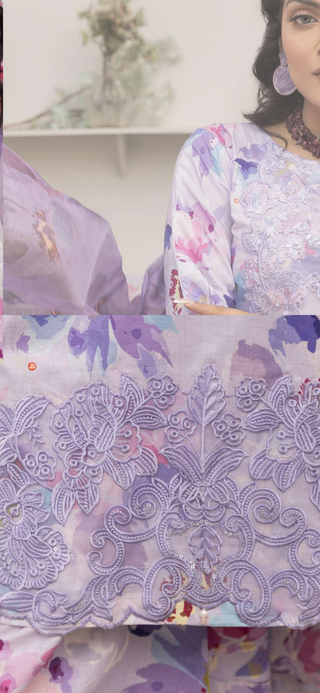 Lilac Floral 3pc Suit