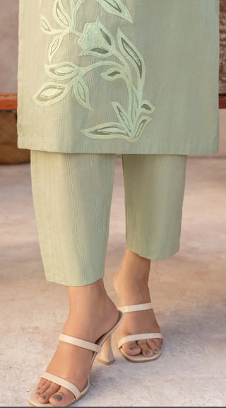 Mint Green Long Shirt 2pc Set
