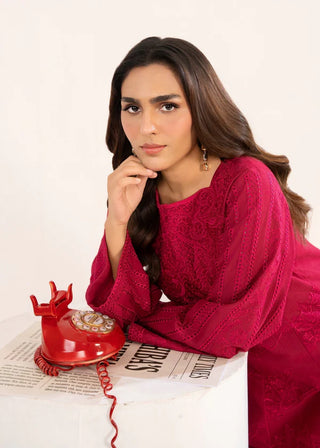 Maroon Khaddar 2pc Co-ord Set