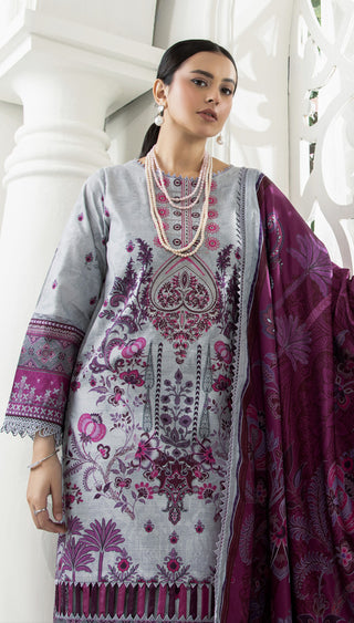 Grey & Purple Ally’s Khaddar Suit