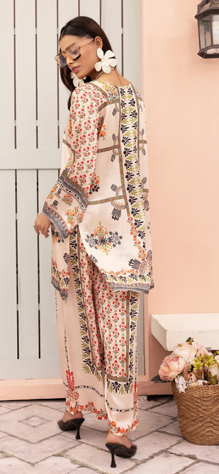 Cream 2pc Silk Co-Ord