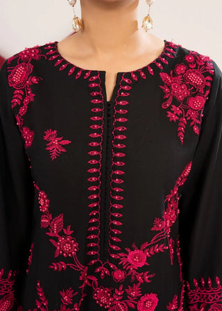 Black Khaddar 2pc Co-ord Set