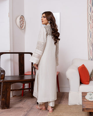 Off-White 2pc Readymade Lawn Suit