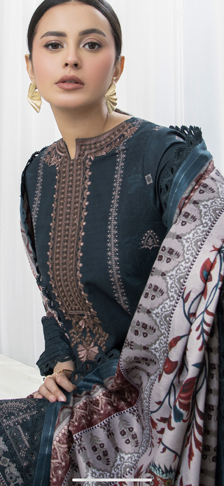Petrol Blue Ally’s Khaddar Suit