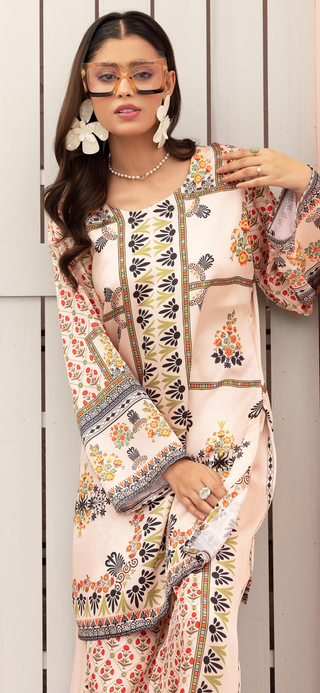 Cream 2pc Silk Co-Ord