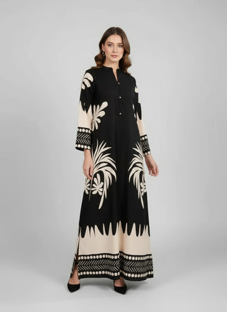 Back Floral 1pc Maxi