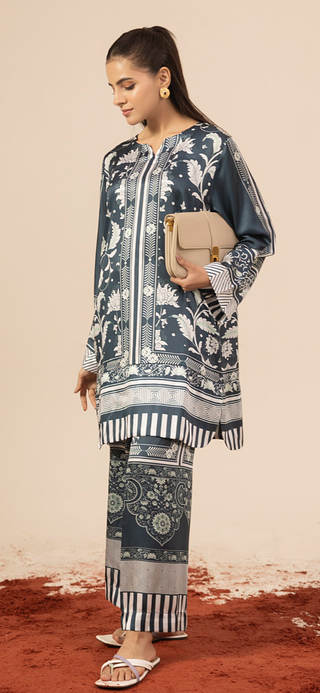 Teal 2pc Silk Co-Ord