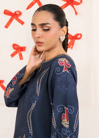 Navy Floral 1pc Maxi