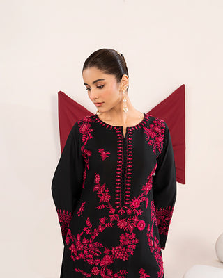 Black Khaddar 2pc Co-ord Set