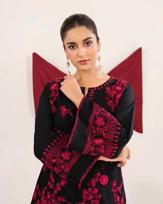 Black Khaddar 2pc Co-ord Set