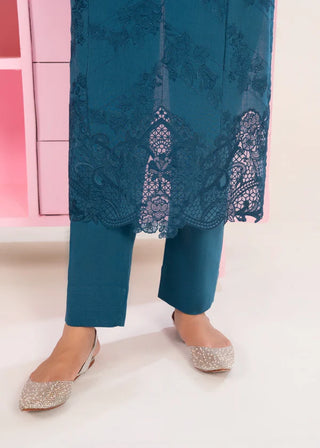Teal Khaddar 2pc Co-ord Set