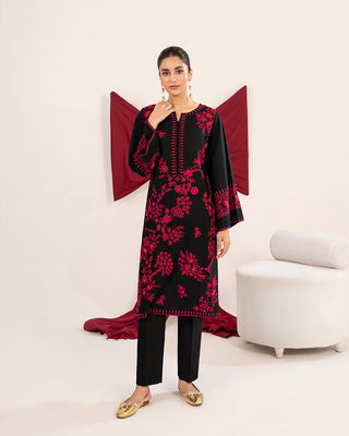 Black Khaddar 2pc Co-ord Set