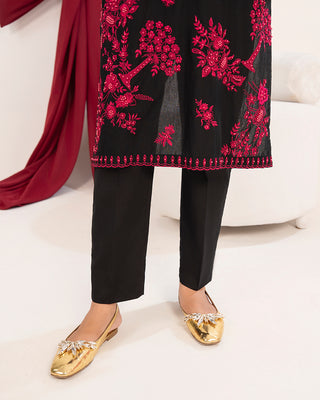 Black Khaddar 2pc Co-ord Set