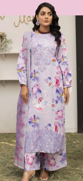 Lilac Floral 3pc Suit