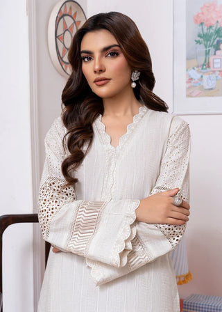 Off-White 2pc Readymade Lawn Suit
