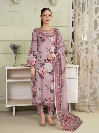 Dusky Pink Floral 3pc Suit