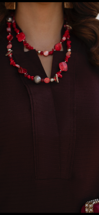 Simple Brown Raniya.h 3pc Dhanak Suit