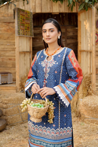 Blue 2pc Lawn Co-Ord