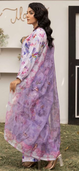 Lilac Floral 3pc Suit