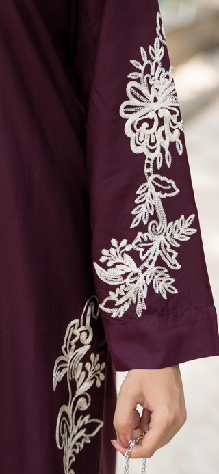 Purple Raniya.h 3pc Linen Suit
