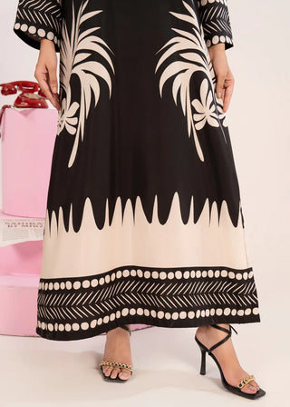 Back Floral 1pc Maxi