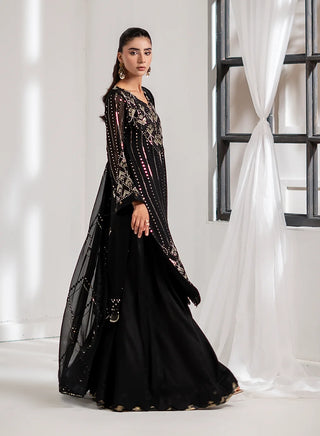 Chiffon-PartyWear-Black