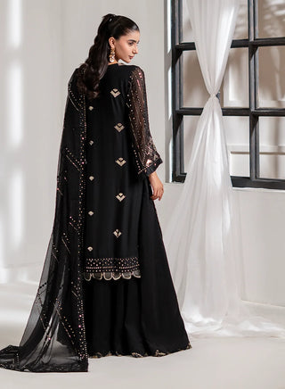 Chiffon-PartyWear-Black