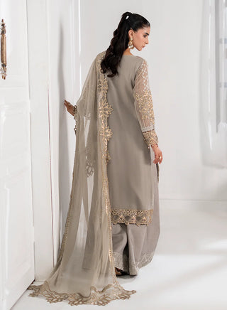 Chiffon-PartyWear-Silver