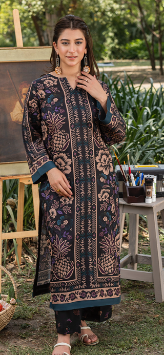 Navy Floral 2pc Cotton Co-Ord