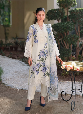 Floral 3pc Elegance - Ivory 001