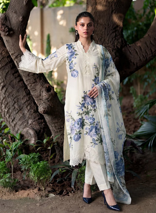Floral 3pc Elegance - Ivory 001
