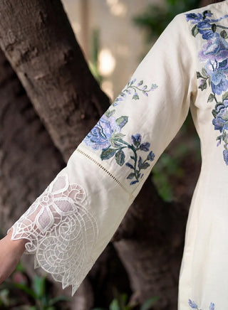 Floral 3pc Elegance - Ivory 001