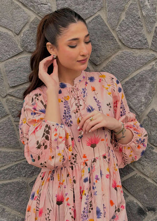 Florina Dress-1pc-Pink