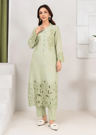 Mint Khaddar 2pc Co-ord Set