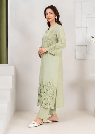 Mint Khaddar 2pc Co-ord Set