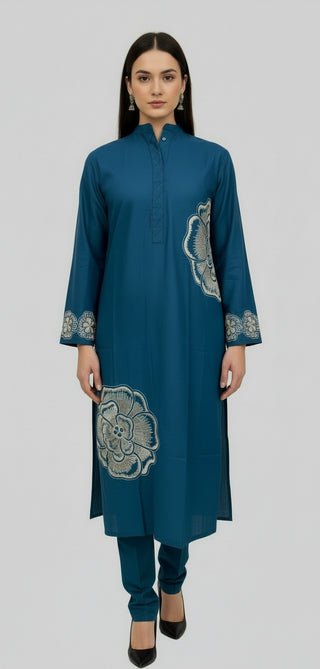 Zinc Sequence Khaddar 2pc Co-ord Set