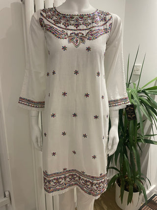 White Cotton Kurta