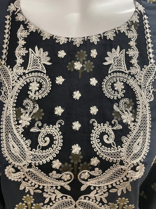 Navy Lawn Kurta